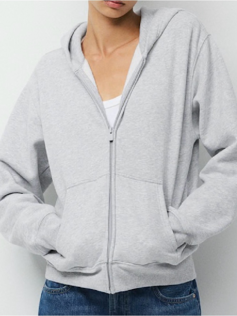 Aritzia Cozy Sweatfleece Perfect Zip Hoodie